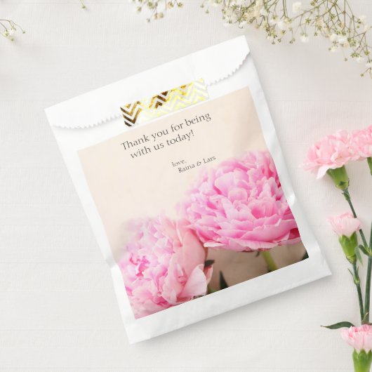 Sachets En Papier Deux pivoines roses (Scellé)