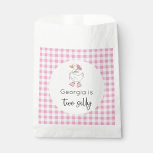 Sachets En Papier Deux sots Goose rose anniversaire