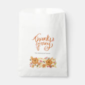 Sachets En Papier Dîner Citrouille Thanksgiving (Devant)