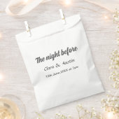 Sachets En Papier Dîner de répétition la veille simple minimal m (Coupé)