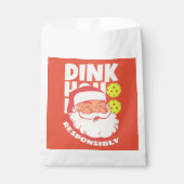 Sachets En Papier Dink de manière responsable | HoHoHo Pickball Pink (Devant)
