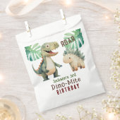 Sachets En Papier Dinosaur 3e aquarelle d'anniversaire (Coupé)