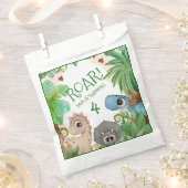 Sachets En Papier Dinosaur Enfants 4e anniversaire (Coupé)