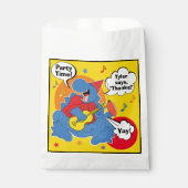 Sachets En Papier Dinosaur fête d'anniversaire (Devant)