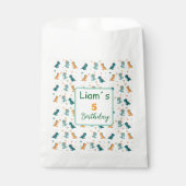 Sachets En Papier Dinosaur Party Favor Bags (Devant)