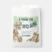 Sachets En Papier Dinosaur T-Rex Roar Anniversaire Merci de fête (Devant)