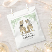 Sachets En Papier Dinosaur thème Mariage Merci (Coupé)