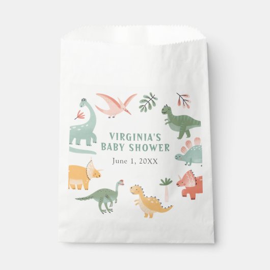 Sachets En Papier Dinosaure (Devant)