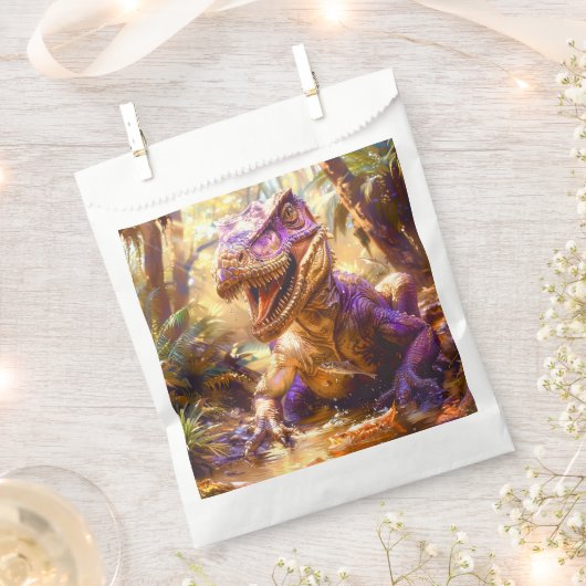 Sachets En Papier Dinosaure (Coupé)