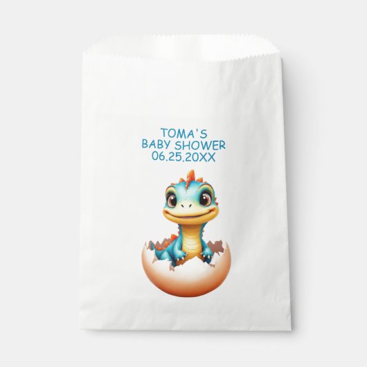 Sachets En Papier Dinosaure à partir d'Oeuf (Devant)