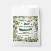 Sachets En Papier Dinosaures de verdure Jurassic Boy Fête d'annivers (Devant)