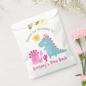 Sachets En Papier Dinosaures roses mignonnes Merci d'anniversaire fi (Scellé)