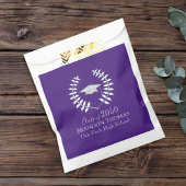 Sachets En Papier Diplôme Moderne Mortier Classique Violet