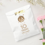Sachets En Papier Disco 10 ans de fête Mariage (Scellé)
