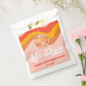 Sachets En Papier Disco Retro les années 70 Red Orange Anniversaire (Scellé)