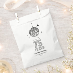 Sachets En Papier Disco Soirée Mariage de 75 ans