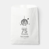 Sachets En Papier Disco Soirée Mariage de 75 ans (Devant)