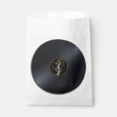 Sachets En Papier Disque Vinyle Notes de Musique Amour (Devant)