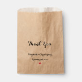 Sachets En Papier Do-it-yourself Élégante Soirée de mariage du Merci (Devant)