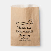 Sachets En Papier Doggie Sac Chien Traiter Mariage Favor Sac (Devant)