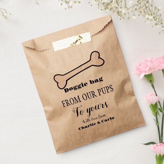 Sachets En Papier Doggie Sac Chien Traiter Mariage Favor Sac (Scellé)
