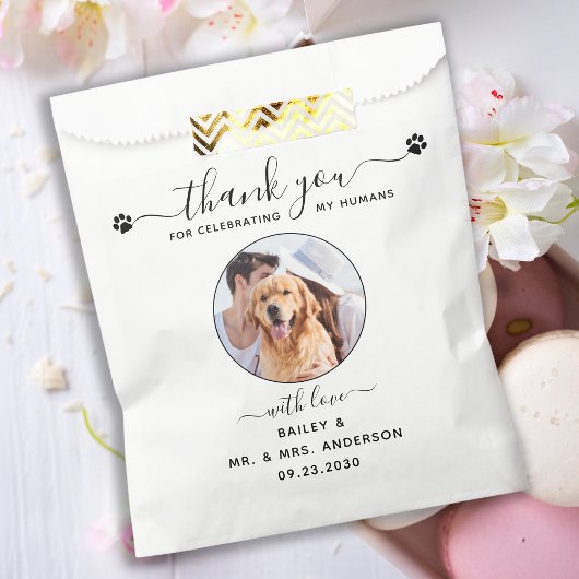 Sachets En Papier Doggie Sac Merci Chien Traiter Mariage Faveur Sac