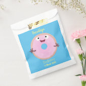 Sachets En Papier Donut glacé rose joyeux dessin animé (Scellé)