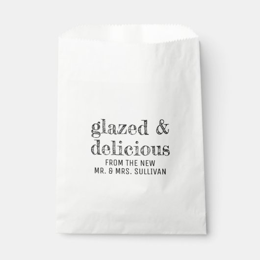 Sachets En Papier Donut Mariage glacé et délicieux (Devant)
