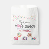 Sachets En Papier Donut sucré un rose 1er anniversaire fête (Devant)