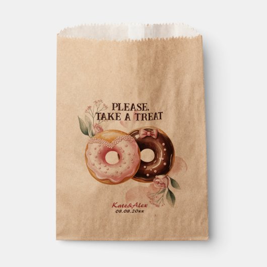 Sachets En Papier Donut Wedding (Devant)