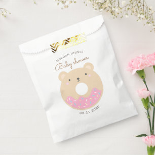 Sachets En Papier Donuts d'animaux Baby shower mignon Monogramme