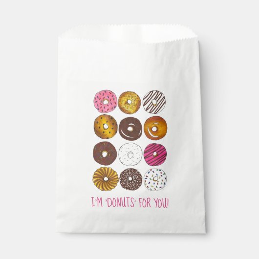 Sachets En Papier Donuts for You Love Valentine's Day Doughnut douza (Devant)