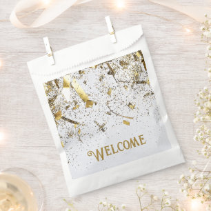 Sachets En Papier Double mixte adulte fête d'anniversaire Blanc do