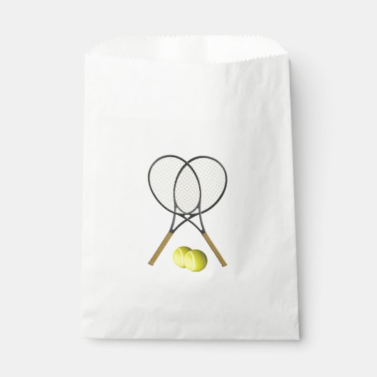 Sachets En Papier Double Tennis Sport Thème (Devant)