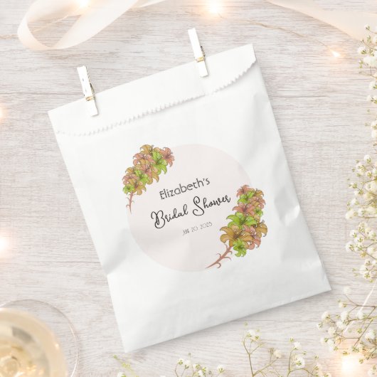 Sachets En Papier Douce douche de mariée florale (Coupé)