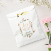 Sachets En Papier Douce friandise florale pêche (Scellé)