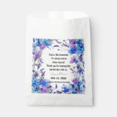 Sachets En Papier 💍 Douces Rêves de Bleuet (Devant)