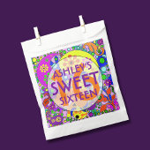 Sachets En Papier Douceur colorée 16 Anniversaire