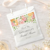 Sachets En Papier Douceur de mariage Florale Citronnée Pastel (Coupé)