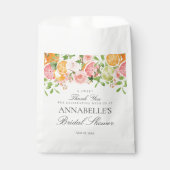 Sachets En Papier Douceur de mariage pastel citrouille floral (Devant)