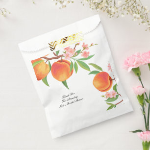 SACHETS EN PAPIER DOUCHE DE MARIÉE ABRICOT ORANGE