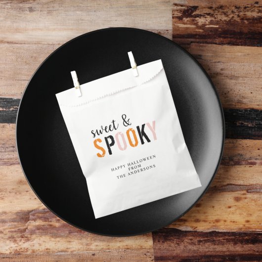 Sachets En Papier Doux Et Éffrayant Coloré | Bonne Halloween
