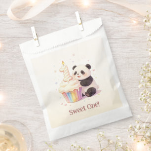 Sachets En Papier Doux Panda Pastel Bébé 1er Anniversaire