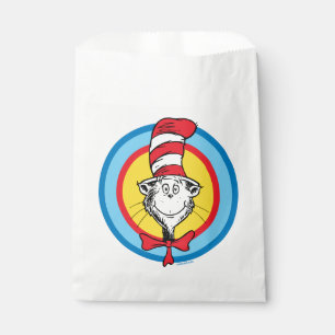 Sachets En Papier Dr. Seuss Graphisme de tête de Chat dans le Chap