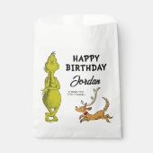 Sachets En Papier Dr Seuss | Grinch Winter Birday (Devant)