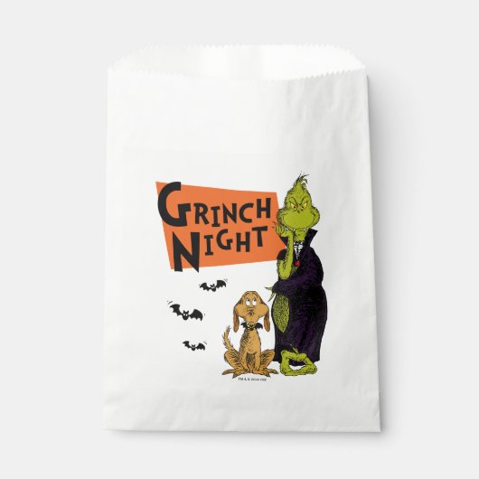 Sachets En Papier Dr Seuss | Hallowen Grinch Night Graphic (Devant)