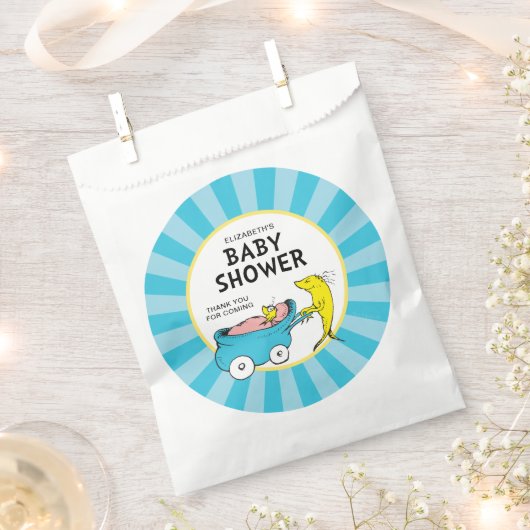 Sachets En Papier Dr Seuss | Un poisson - Baby shower garçon (Coupé)