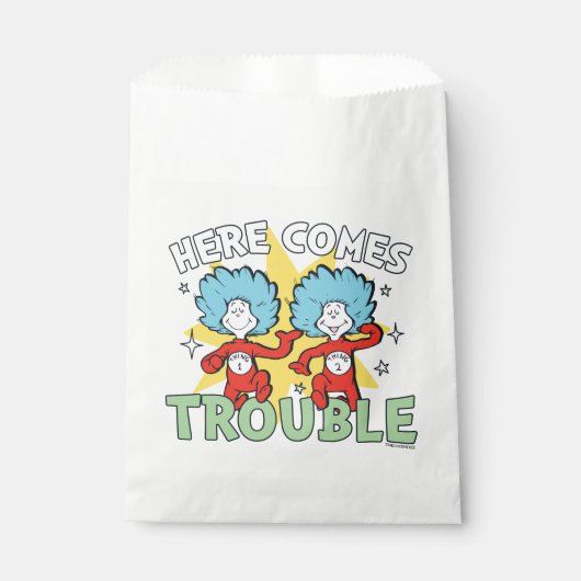 Sachets En Papier Dr Seuss | Une Chose Deux Ici, C'Est Difficile (Devant)