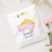 Sachets En Papier Dragées Hershey's dinosaure rose (Scellé)