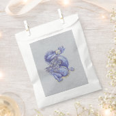 Sachets En Papier Dragon bleu (Coupé)